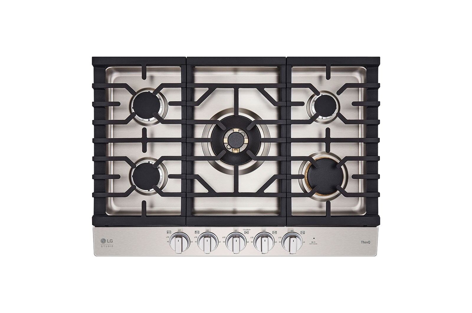 LG STUDIO 30” UltraHeat™ Gas Cooktop with EasyClean® (CBGS3028S) | LG USA