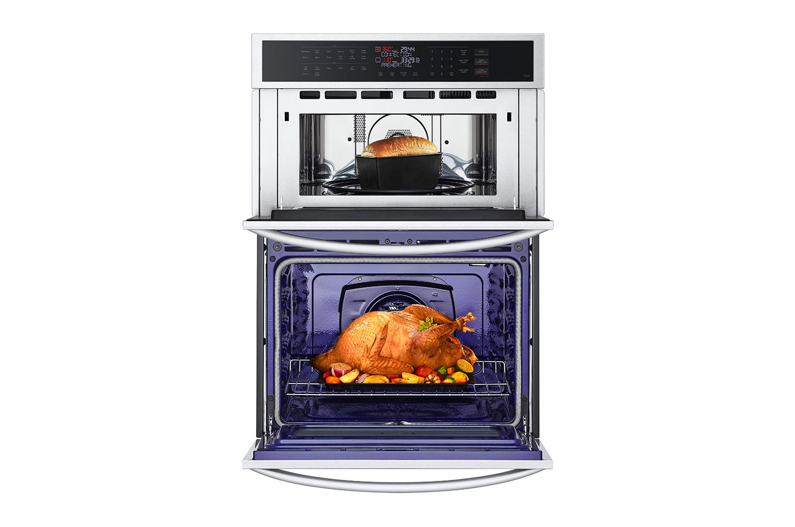 LG 1.7/4.7 cu. ft. Smart Combination Wall Oven with Convection and Air