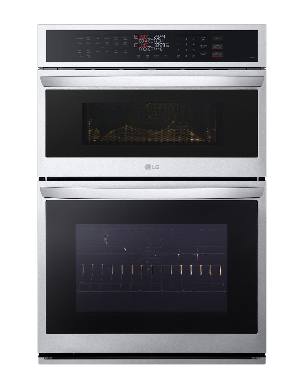 LG 1.7/4.7 cu. ft. Smart Combination Wall Oven with Convection and Air Fry (WCEP6423F) LG USA