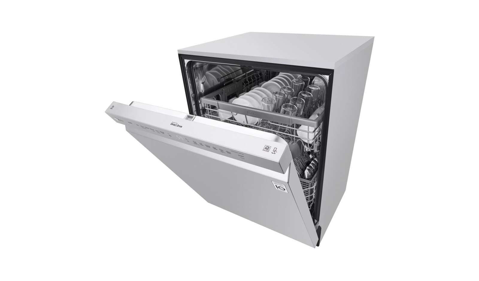 LG Front Control Dishwasher with QuadWash™ and EasyRack™ Plus