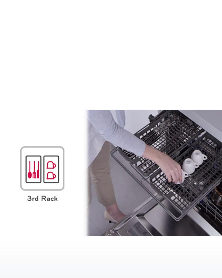 LG LDF8072ST Integrated TrueSteam Dishwasher with EasyRack LG USA