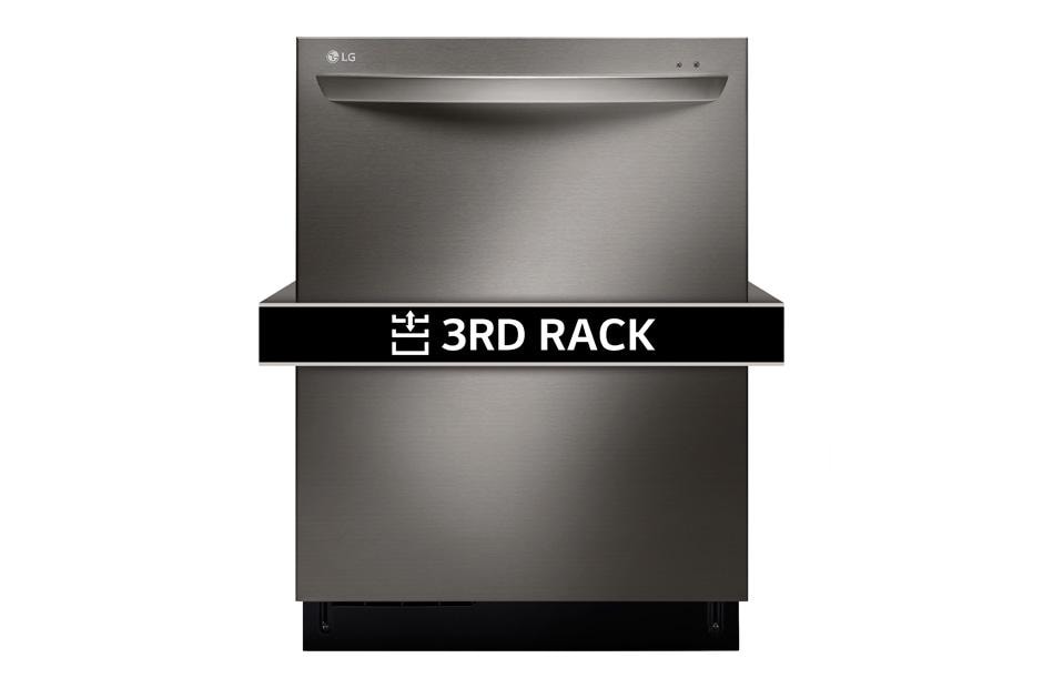 black stainless steel dishwasher