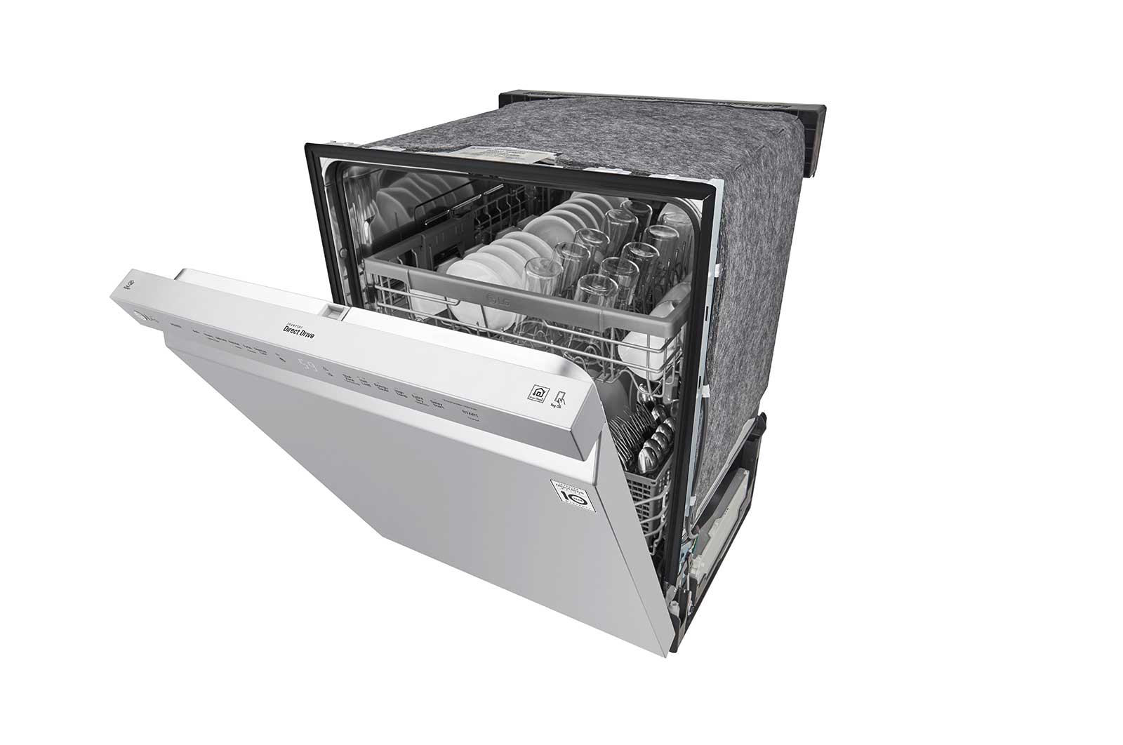 LG Front Control Dishwasher with QuadWash™ and EasyRack™ Plus