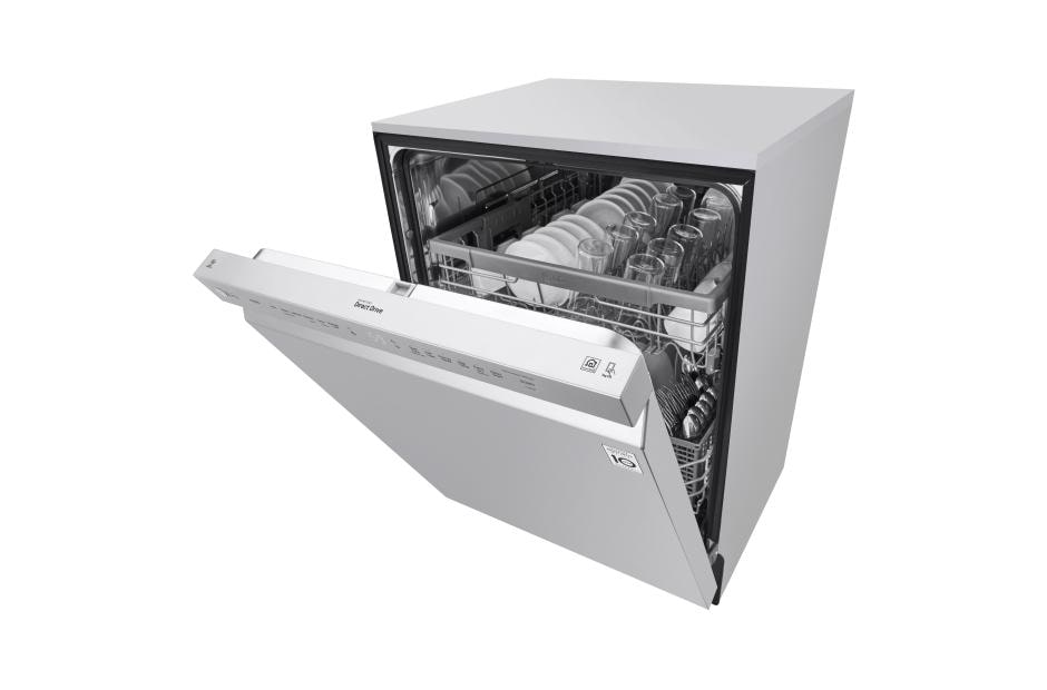 lg top control dishwasher with quadwash and easyrack plus