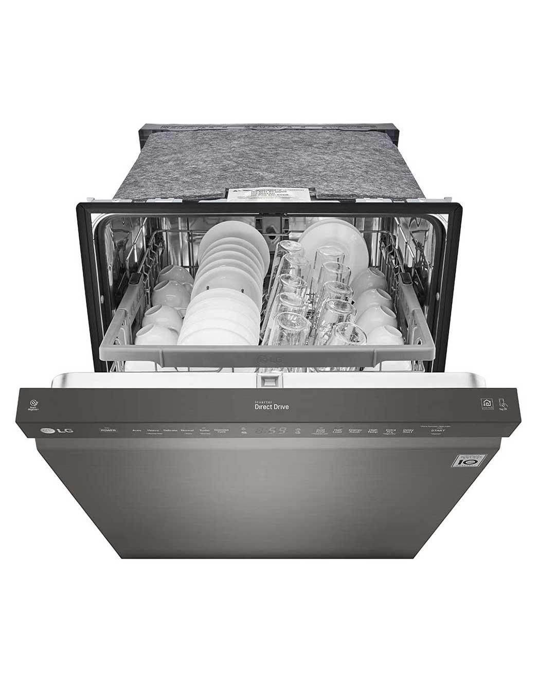 LG Front Control Dishwasher with QuadWash™ and EasyRack™ Plus (LDF5545BD) LG USA