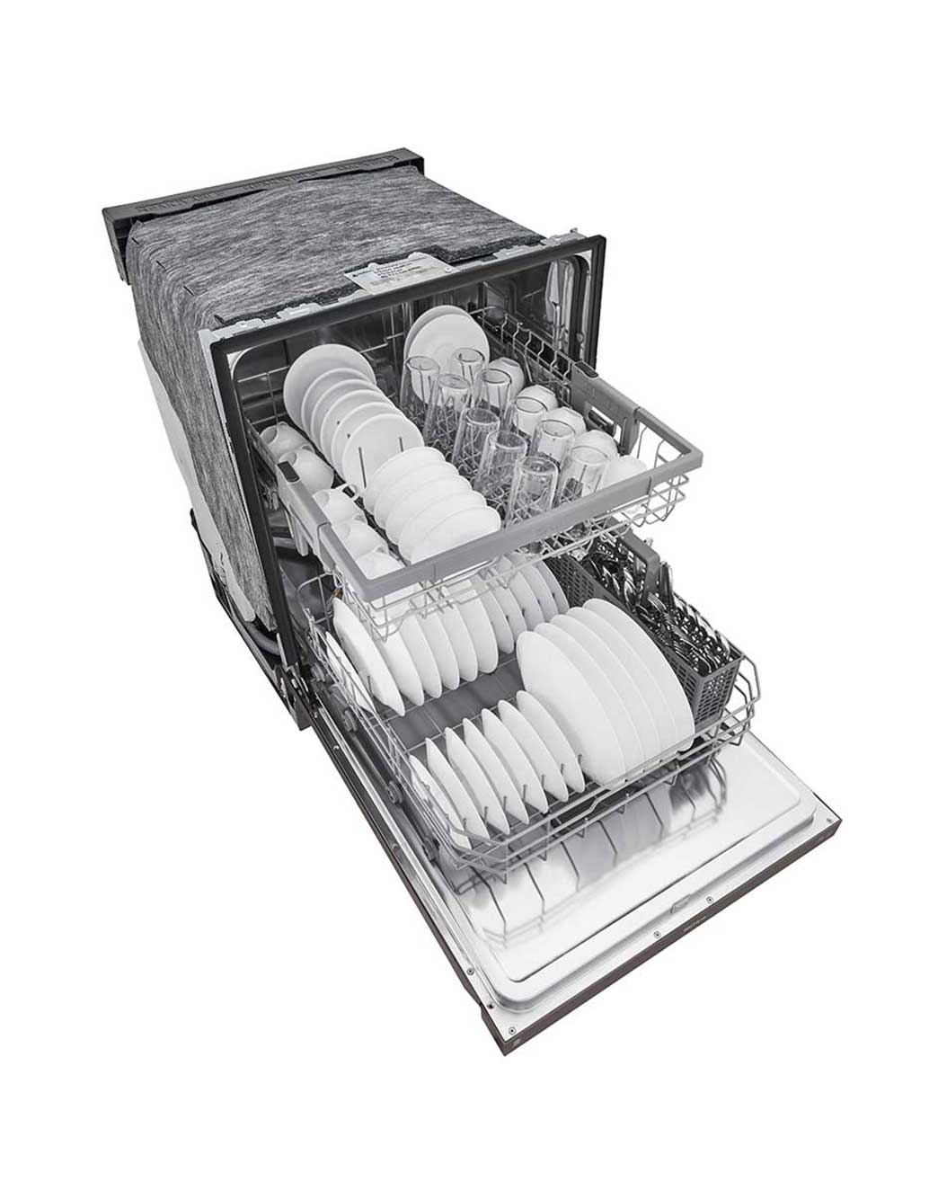 LG Front Control Dishwasher with QuadWash™ and EasyRack™ Plus (LDF5545BD) LG USA