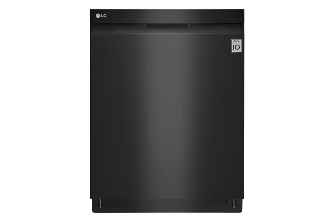 lg quadwash matte black stainless steel dishwasher