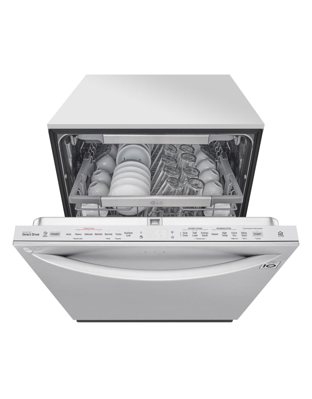 LG Top Control Dishwasher with QuadWash™ & TrueSteam® (Stainless) LG USA