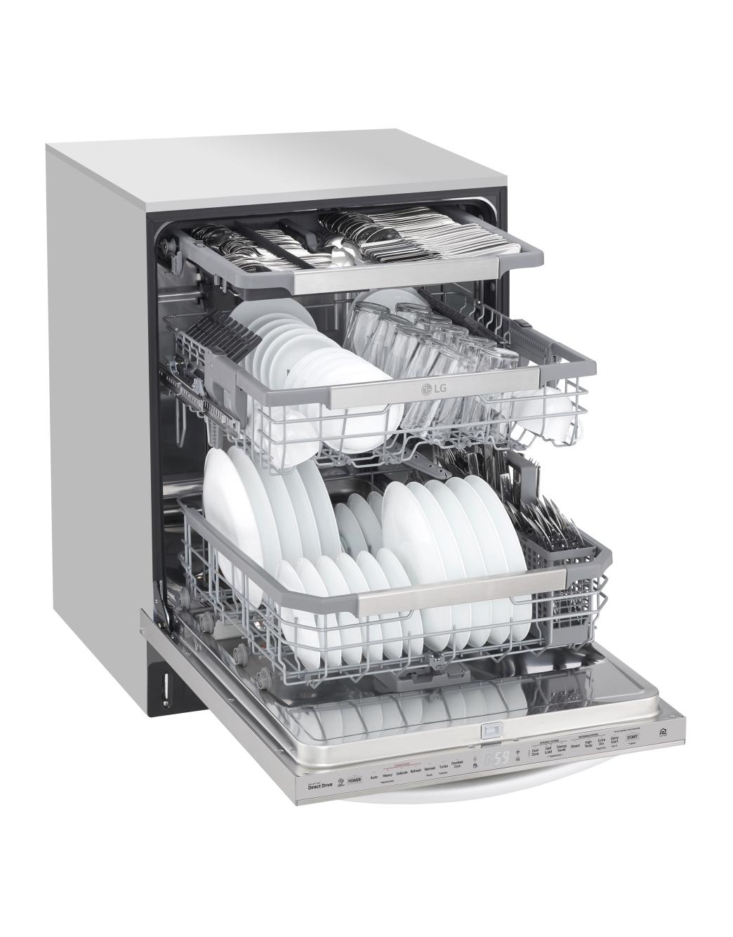 LG Top Control Dishwasher with QuadWash™ & TrueSteam® (Stainless) LG USA