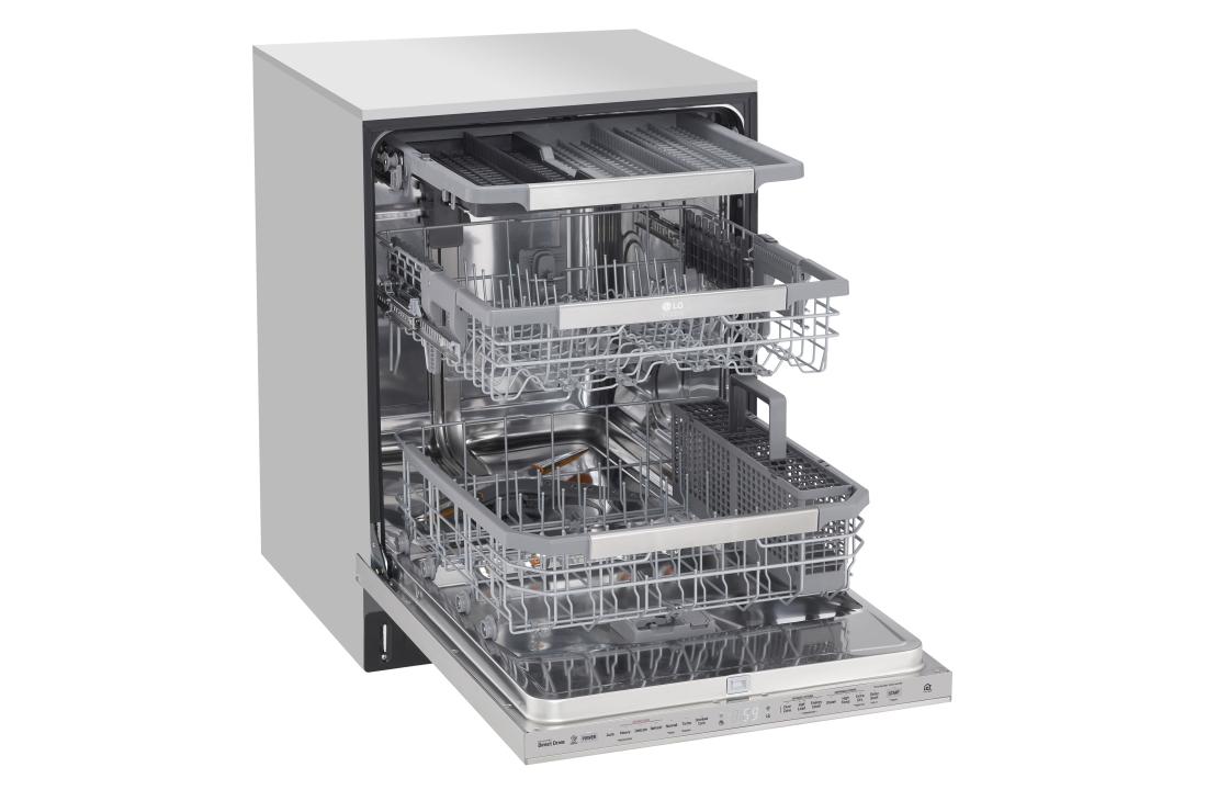 lg studio wifi enabled top control dishwasher with quadwash