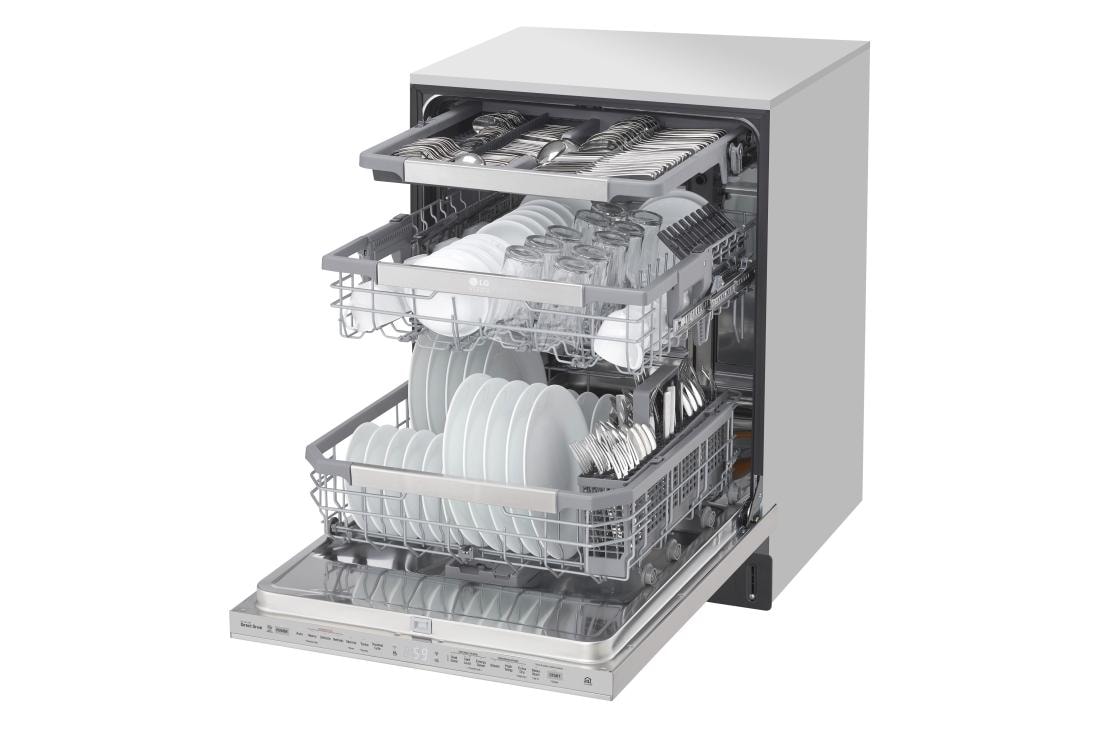 lg studio wifi enabled top control dishwasher with quadwash