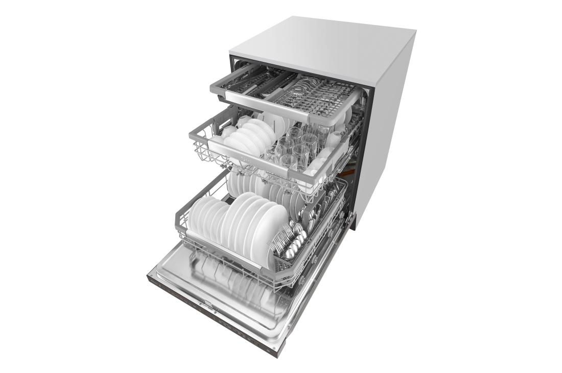 lg studio wifi enabled top control dishwasher with quadwash