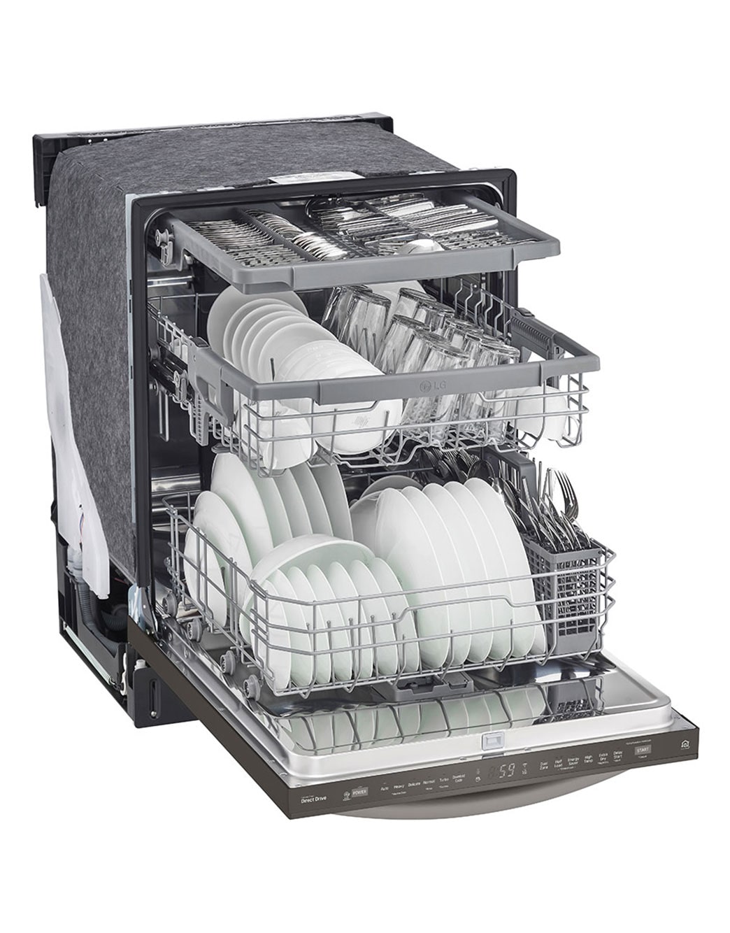 LG LDT5678BD Top Control Dishwasher with QuadWash™ LG USA