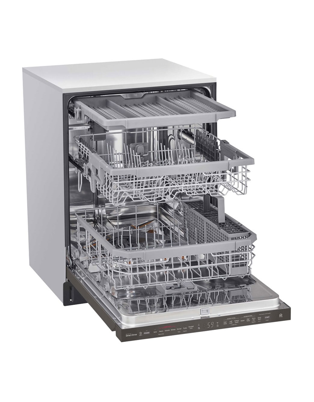 LG LDP6809BD Top Control Smart wifi Enabled Dishwasher with QuadWash