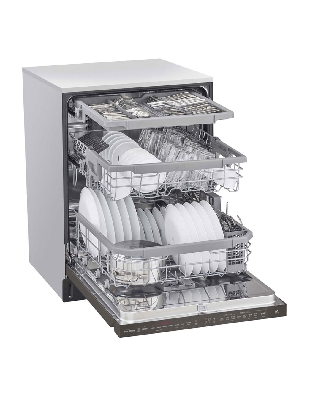 LG LDP6809BD Top Control Smart wifi Enabled Dishwasher with QuadWash