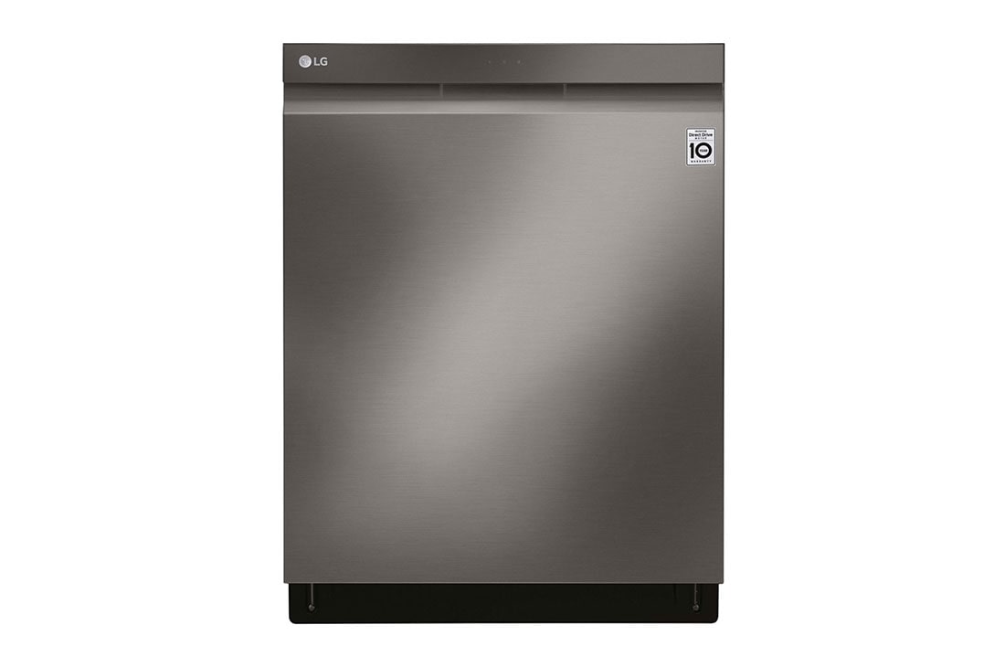 lg quadwash matte black stainless steel dishwasher