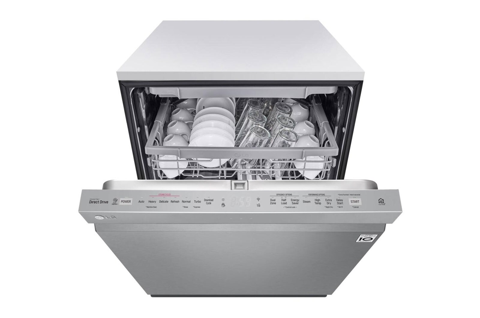 LG Top Control Smart Dishwasher with QuadWash™ (Stainless Steel) LG USA