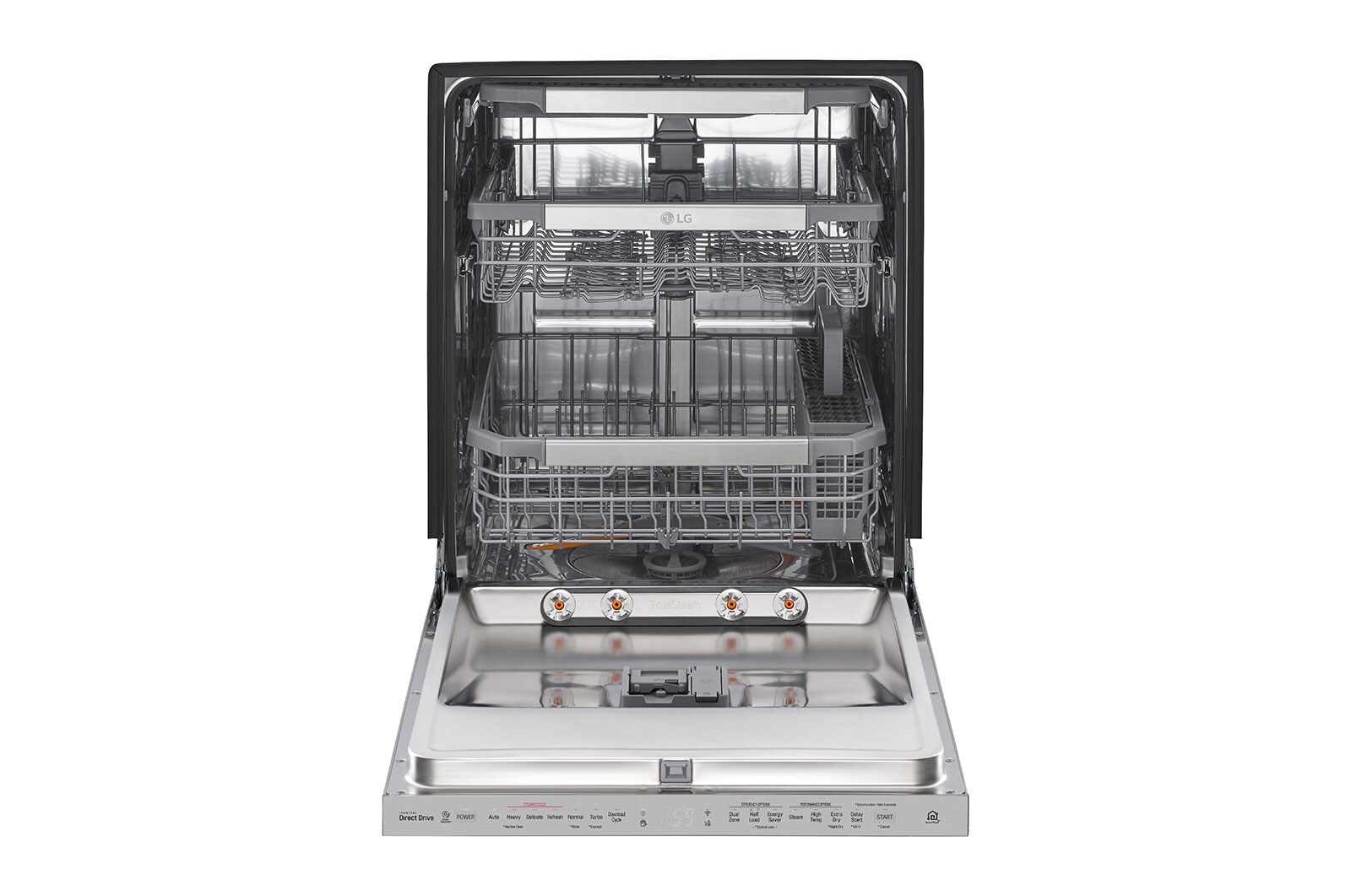 LG Top Control Dishwasher with QuadWash™ & TrueSteam® (Steel) LG USA