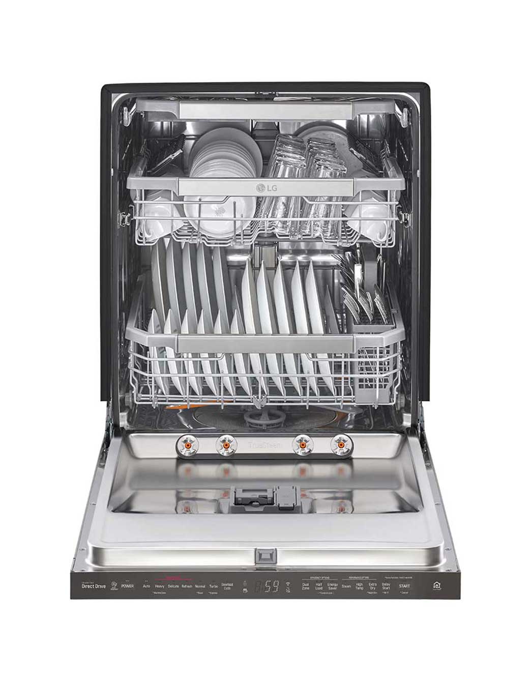 LG Top Control Dishwasher with TrueSteam® & QuadWash™ LG USA