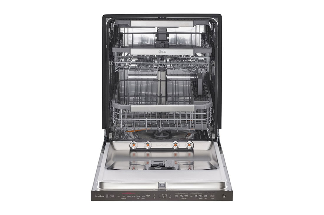 LG Top Control Dishwasher with Quadwash™ and TrueSteam®, Front view, LDP7808BD, thumbnail 5