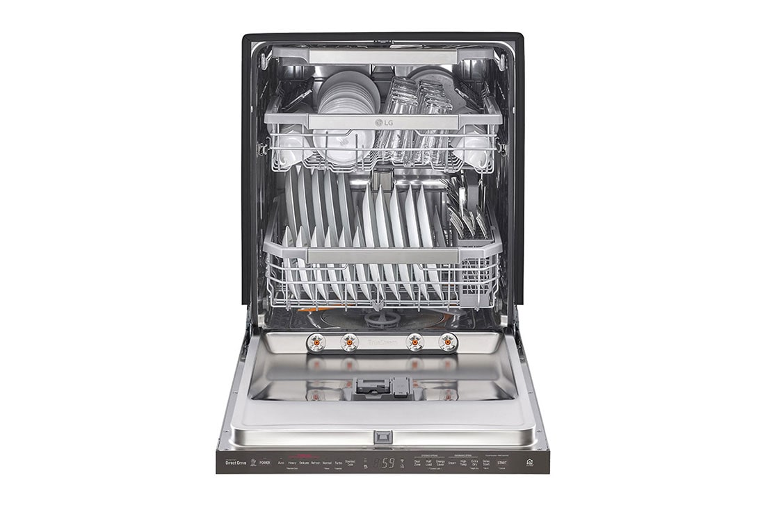 LG Top Control Dishwasher with Quadwash™ and TrueSteam®, Front view, LDP7808BD, thumbnail 6