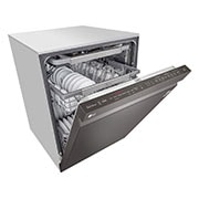 LG Top Control Dishwasher with Quadwash™ and TrueSteam®, Front view, LDP7808BD, thumbnail 2