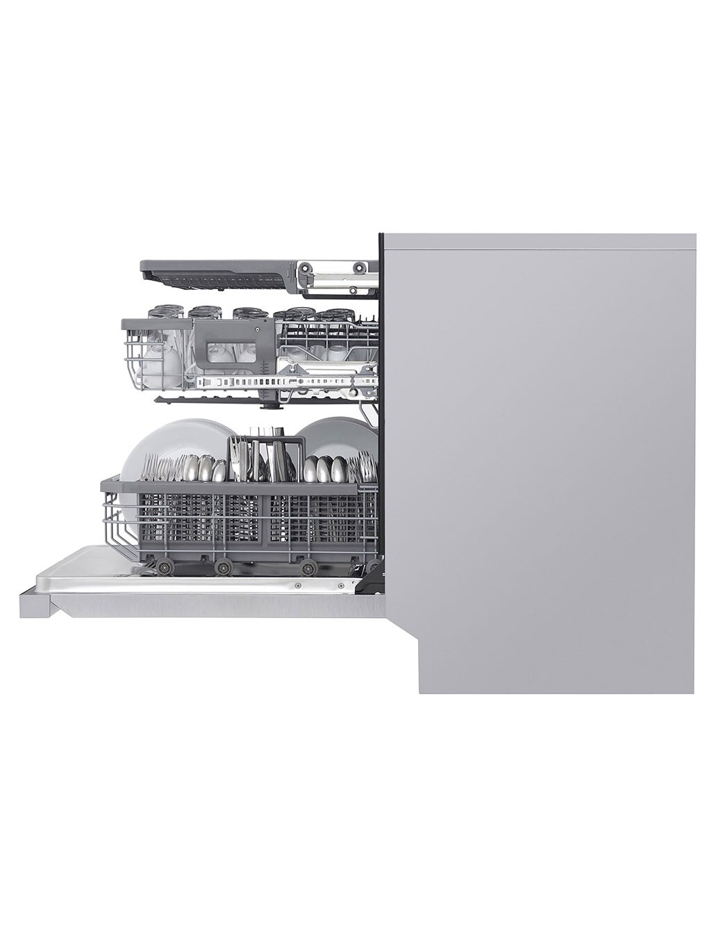 LG Top Control Smart Dishwasher with QuadWash™ & TrueSteam® (Steel) LG USA