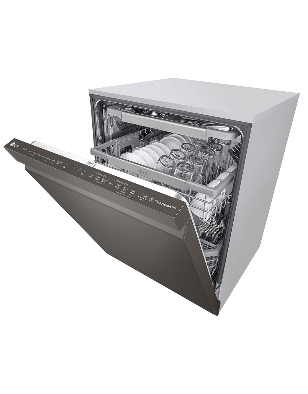 LG Top Control Smart WiFi Enabled Dishwasher with QuadWash™ and TrueSteam® (LDP6810BD) LG USA