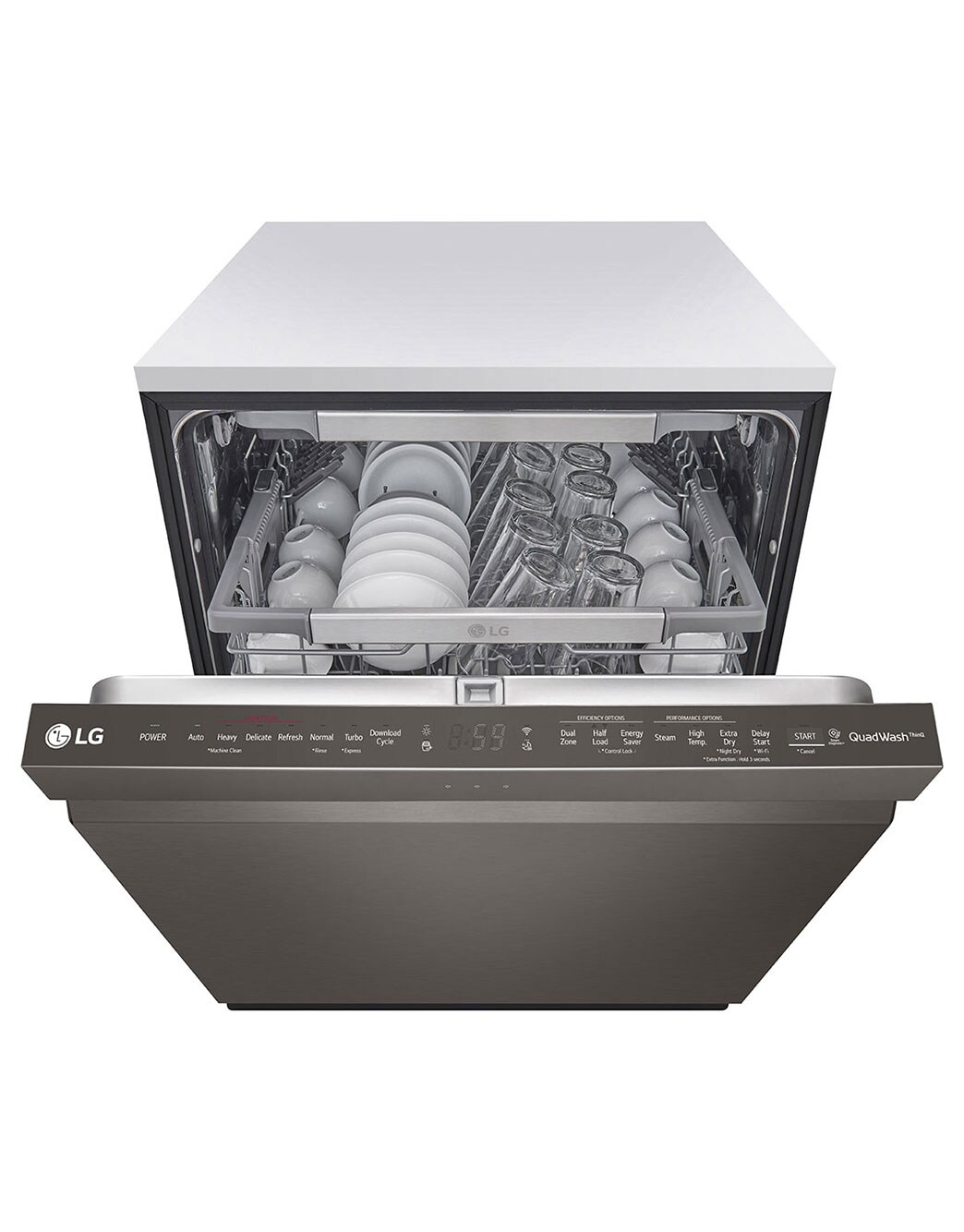 LG Top Control Smart WiFi Enabled Dishwasher with QuadWash™ and