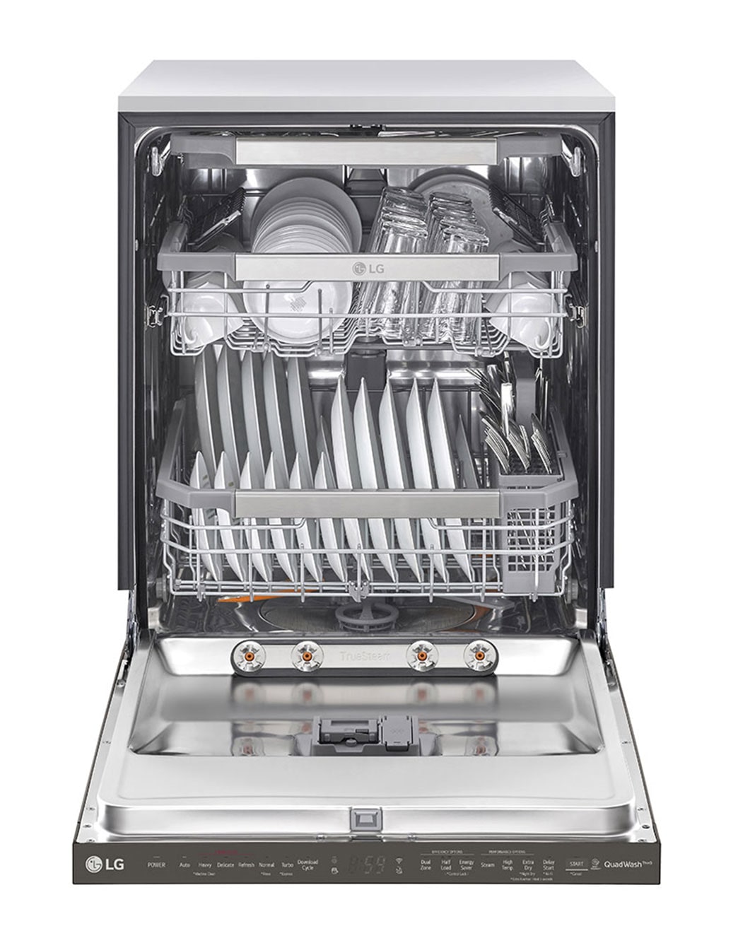 LG Top Control Smart WiFi Enabled Dishwasher with QuadWash™ and TrueSteam® (LDP6810BD) LG USA