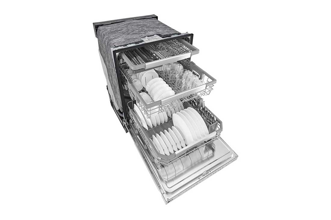 Smart Dishwasher with QuadWash™ and Adjustable 3rd Rack, 44dB