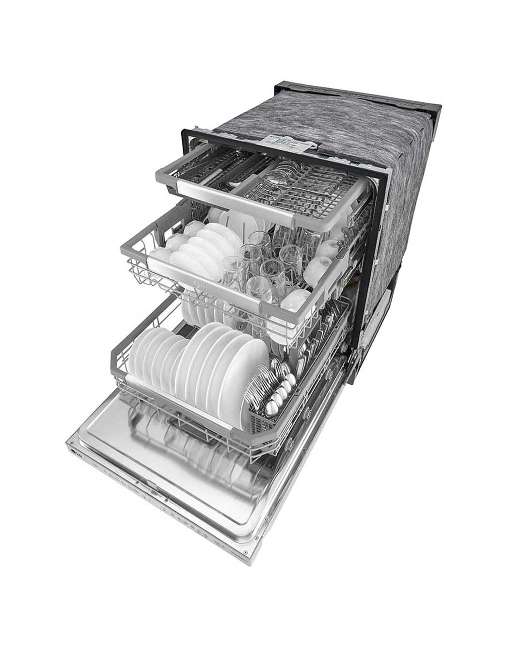 Smart Dishwasher with QuadWash™ and Adjustable 3rd Rack, 44dB