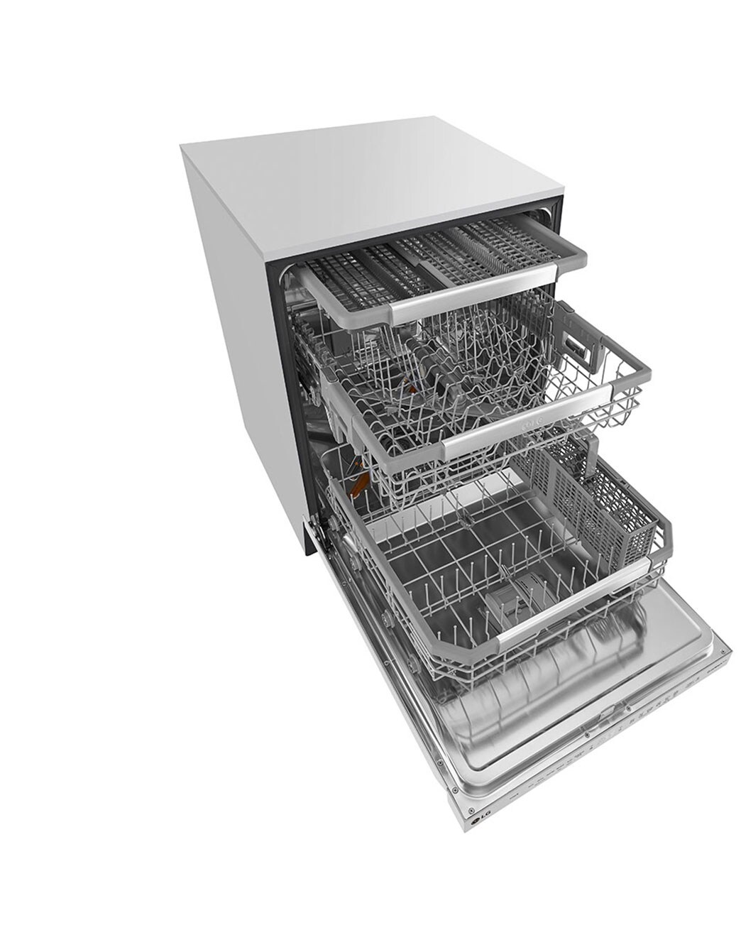 LG Smart Dishwasher with QuadWash™ and Adjustable 3rd Rack, 44dB (LDPN6761T) LG USA