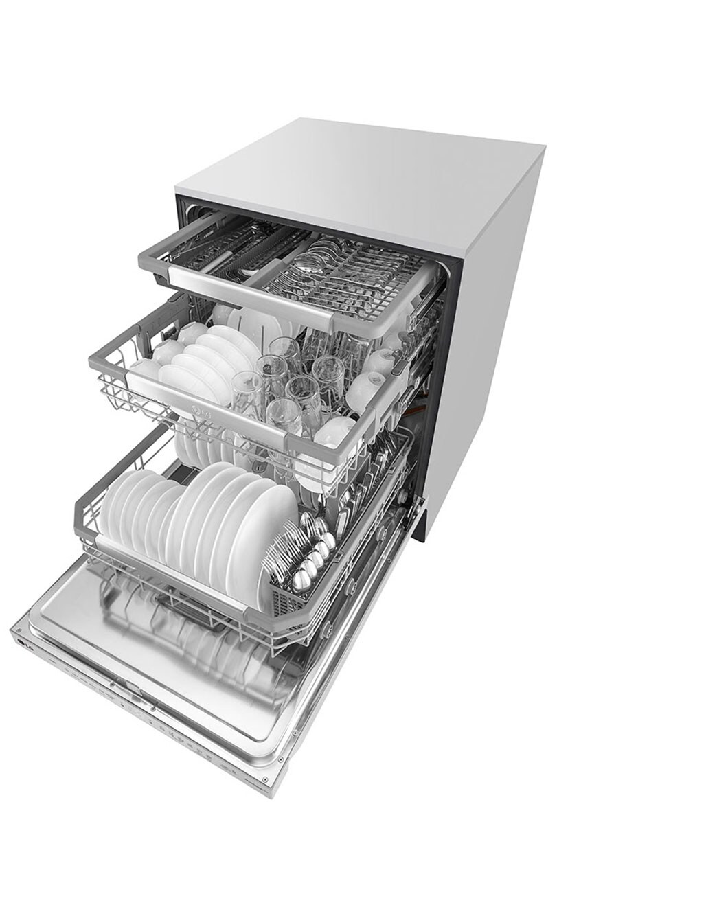 LG Smart Dishwasher with QuadWash™ and Adjustable 3rd Rack, 44dB