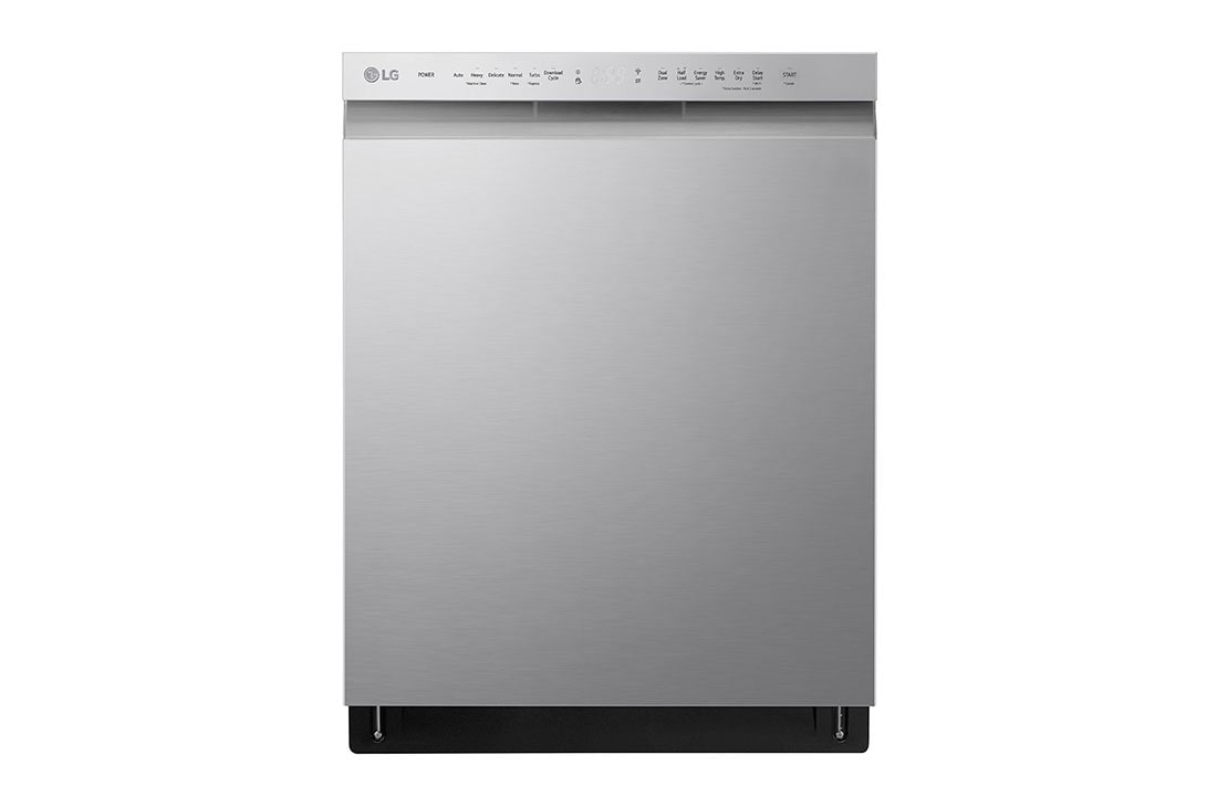 LG Front Control Smart wi-fi Enabled Dishwasher with QuadWash Stainless Steel
