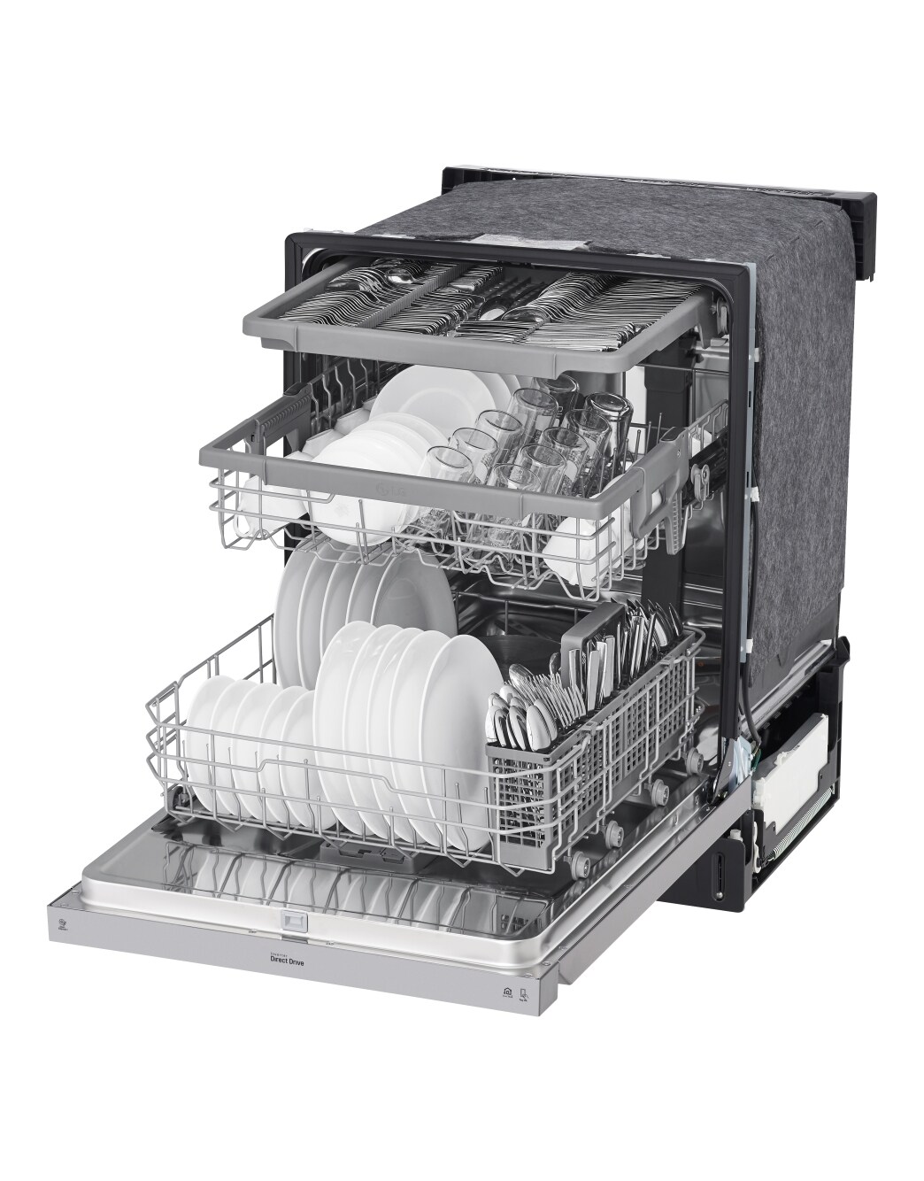 LG Front Control Dishwasher with QuadWash™ (LDFN4542S) LG USA