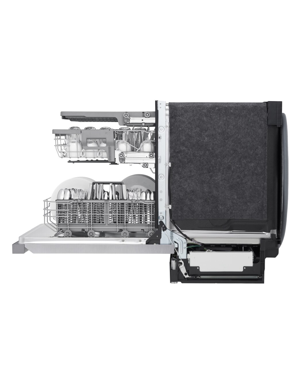 LG Front Control Dishwasher with QuadWash™ (LDFN4542S) LG USA