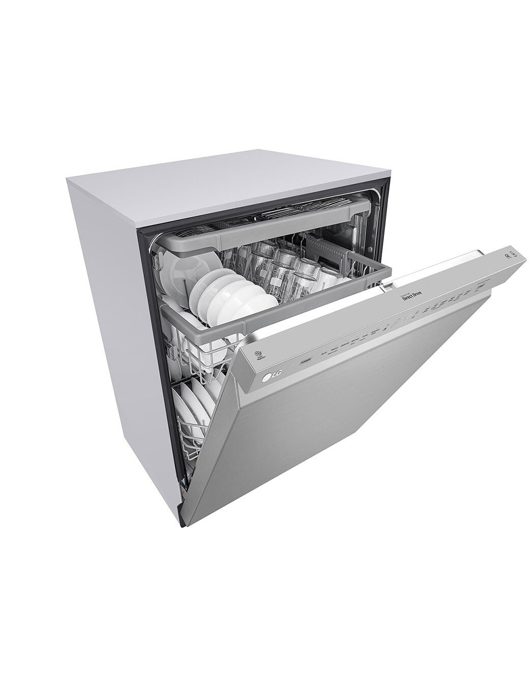 LG LDFN4542S Front Control Dishwasher with QuadWash™ LG USA