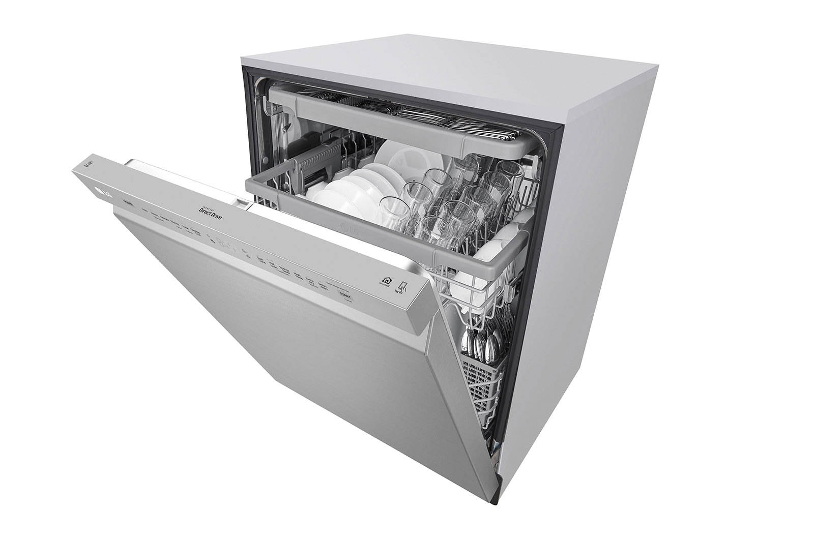 LG LDFN4542S Front Control Dishwasher with QuadWash™ LG USA
