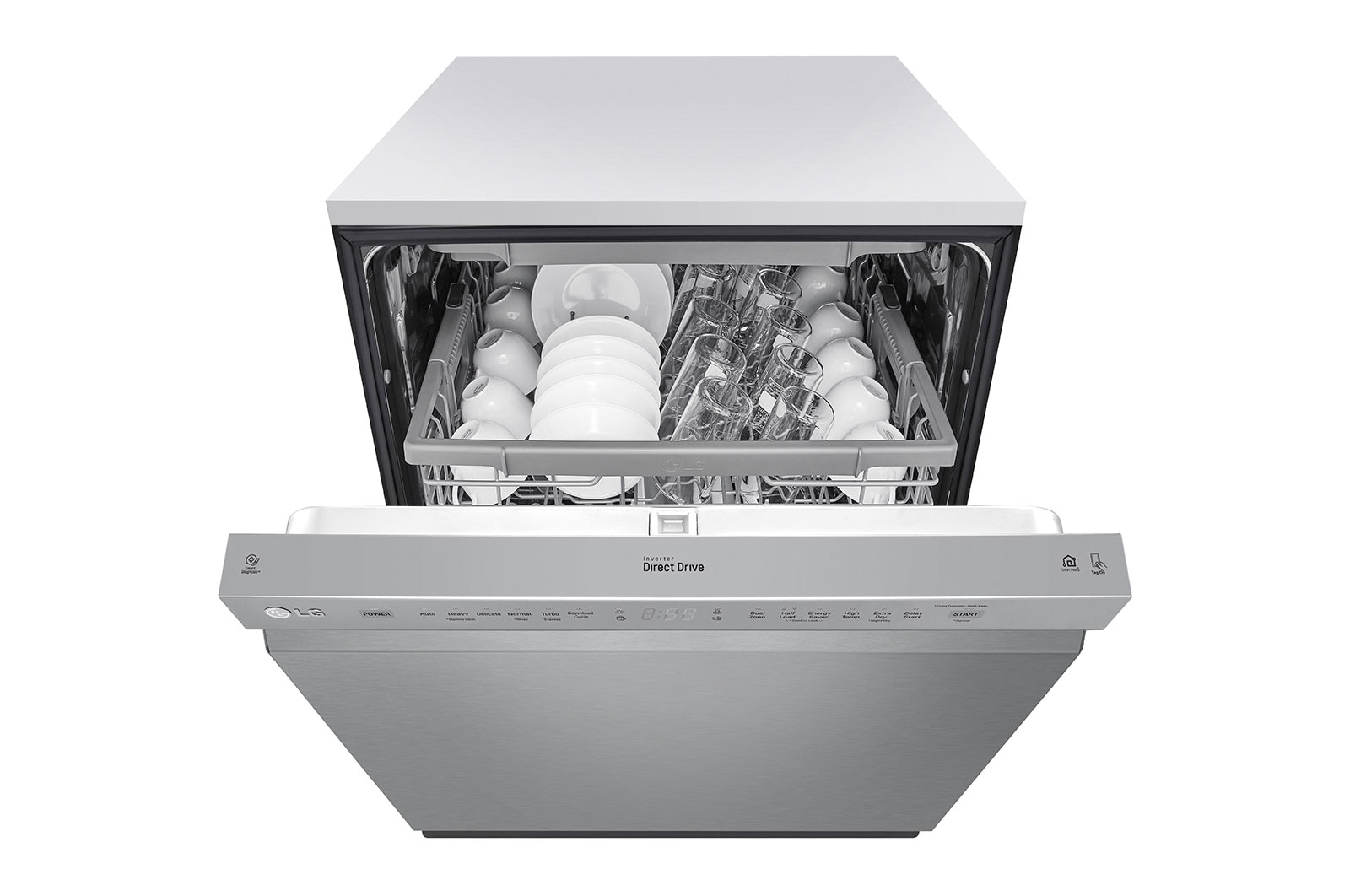 LG LDFN4542S Front Control Dishwasher with QuadWash™ LG USA