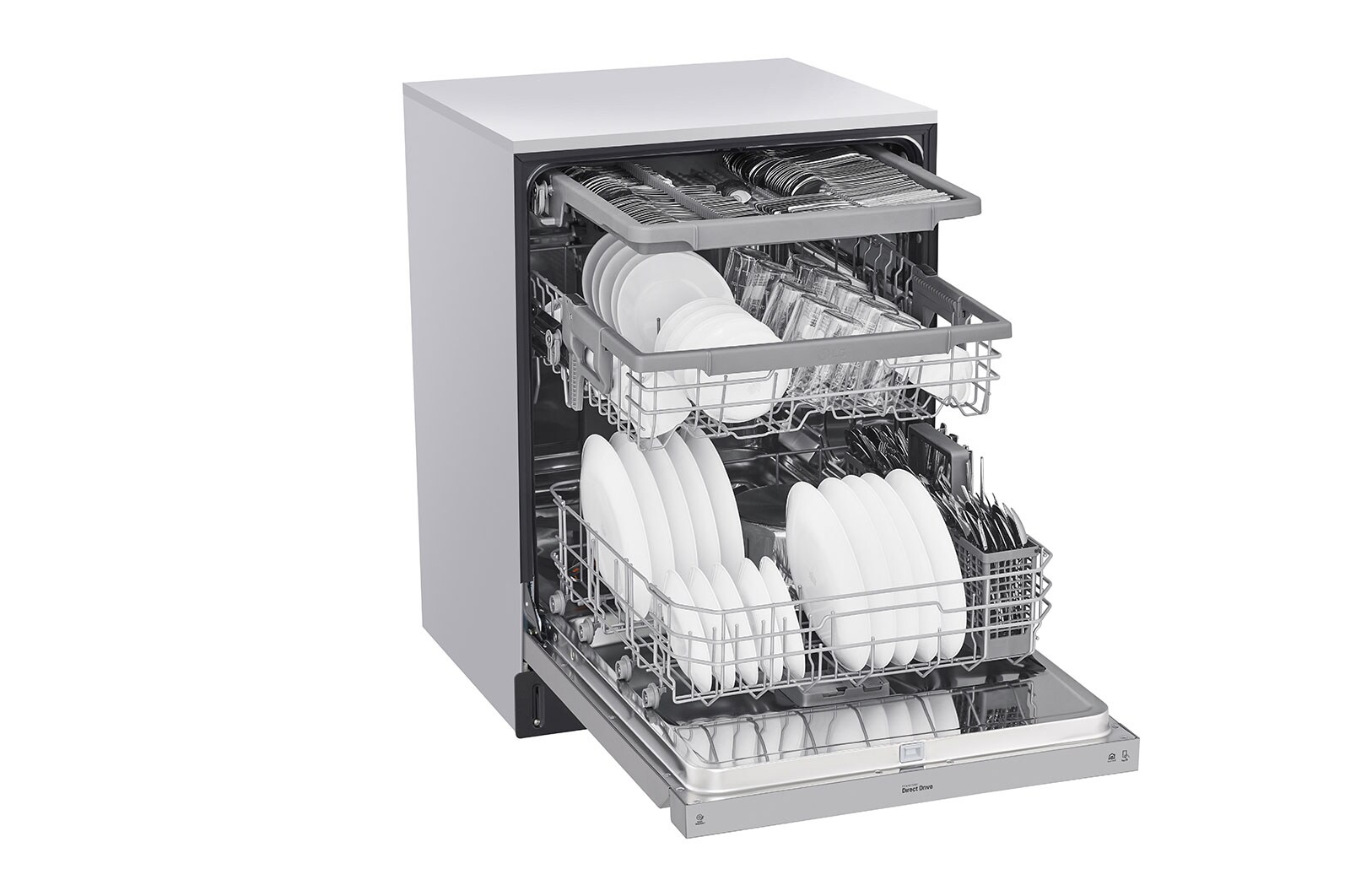 LG LDFN4542S Front Control Dishwasher with QuadWash™ LG USA