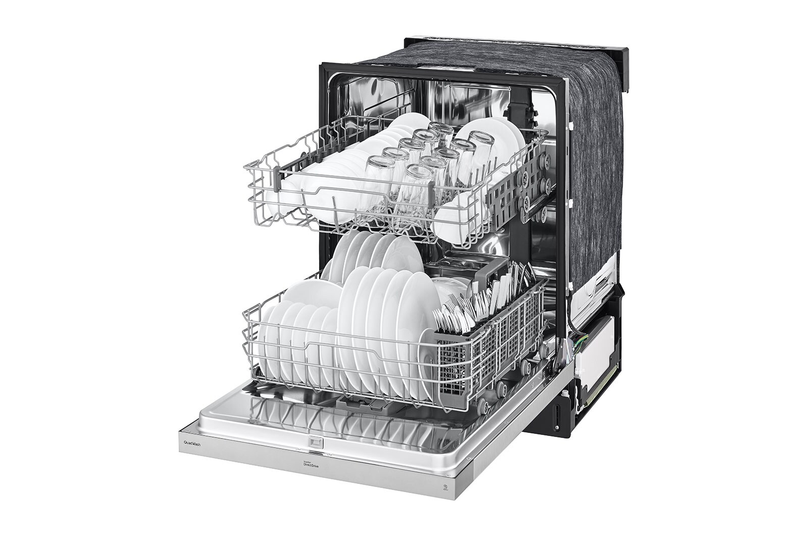 LG LDFN343LS Front Control Dishwasher with QuadWash™ LG USA