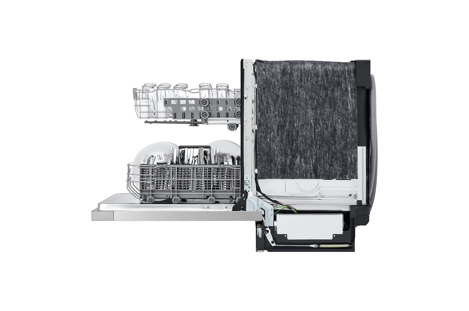 LG LDFN343LS Front Control Dishwasher with QuadWash™ LG USA