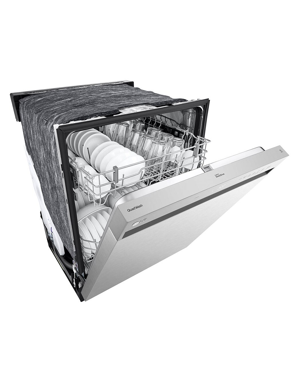 LG LDFN343LS Front Control Dishwasher with QuadWash™ LG USA