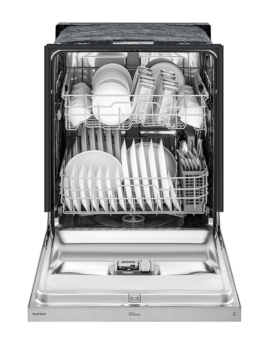 LG LDFN343LS Front Control Dishwasher with QuadWash™ LG USA