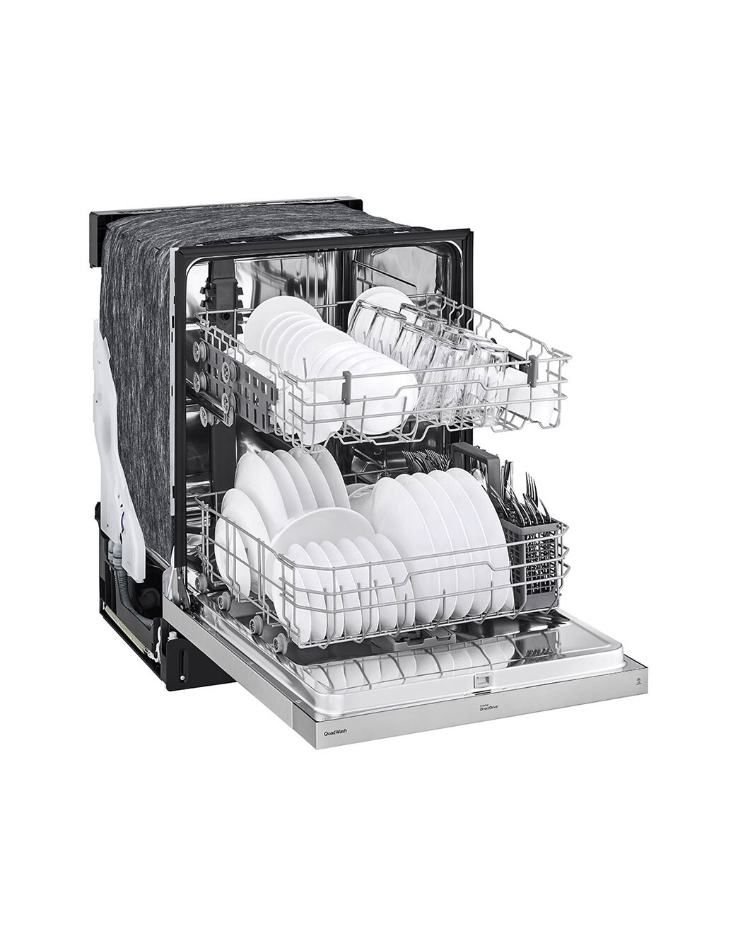 LG LDFN343LS Front Control Dishwasher with QuadWash™ LG USA