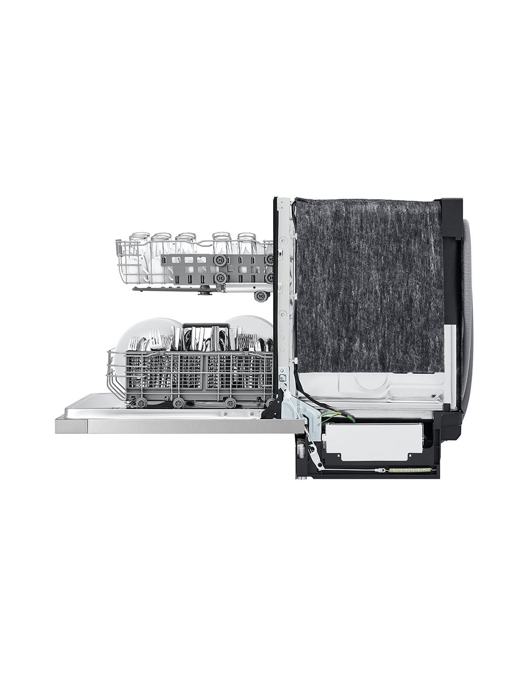 LG LDFN343LS Front Control Dishwasher with QuadWash™ LG USA