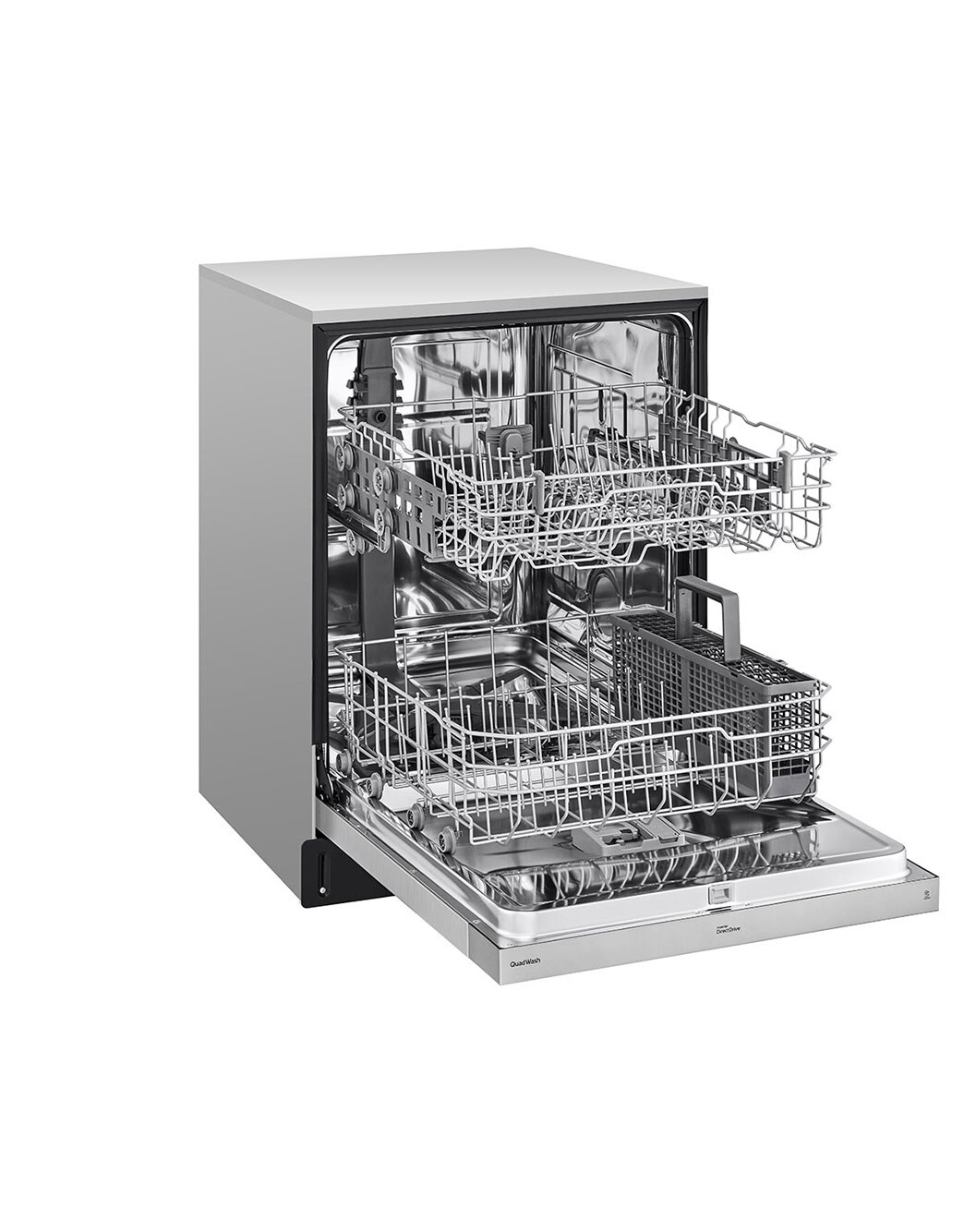 LG LDFN343LS Front Control Dishwasher with QuadWash™ LG USA