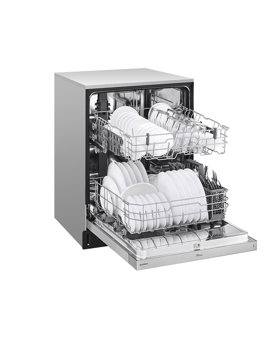 LG LDFN343LS Front Control Dishwasher with QuadWash™ LG USA