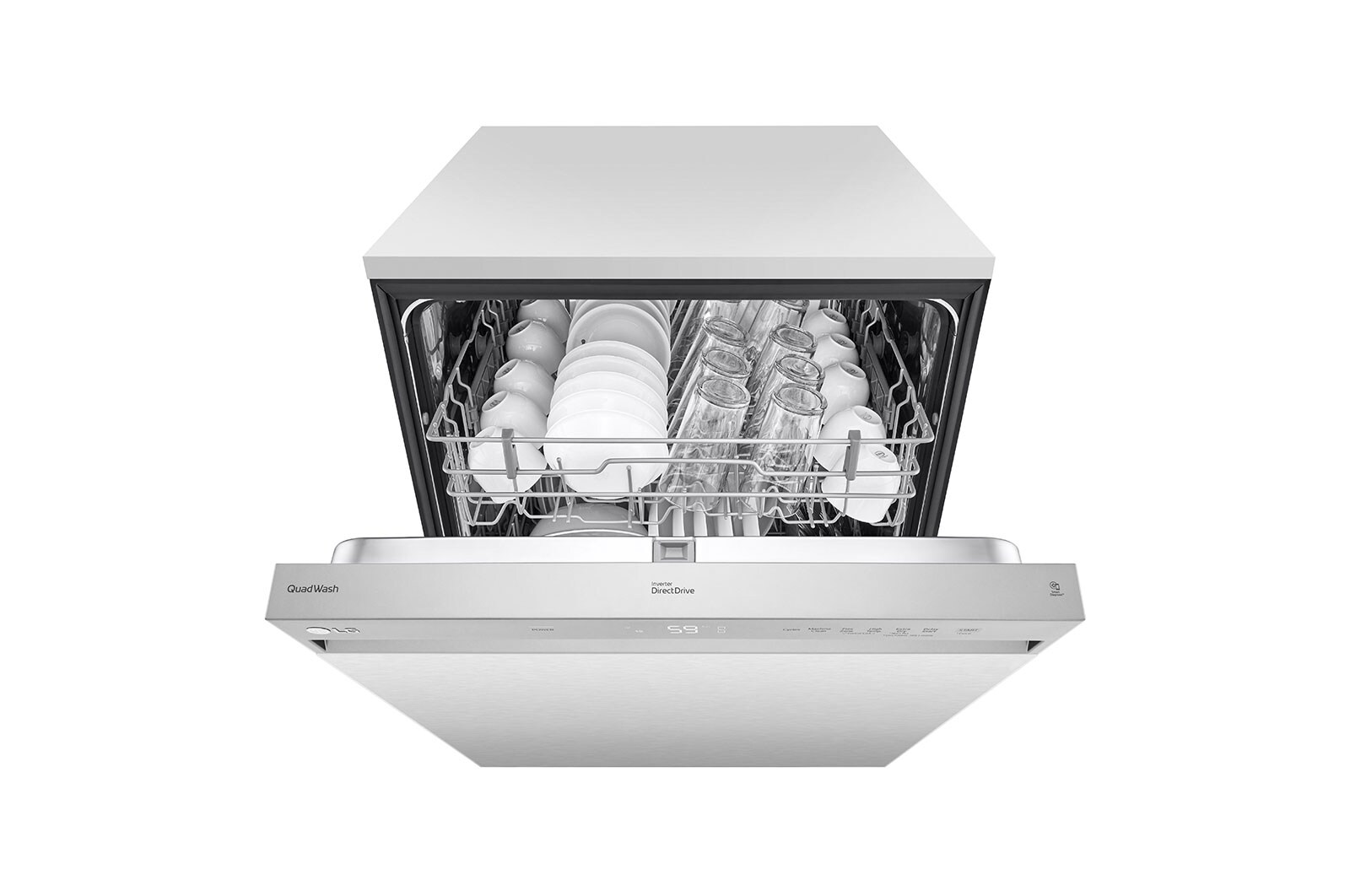 LG LDFN343LS Front Control Dishwasher with QuadWash™ LG USA